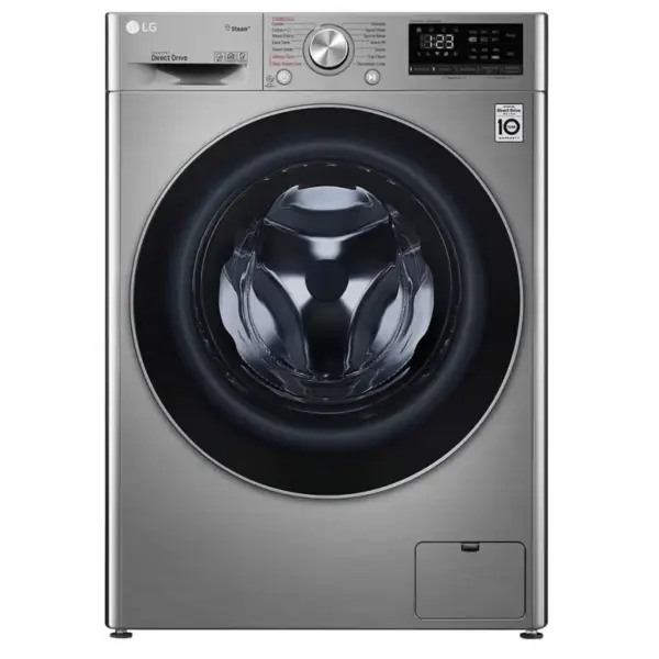 Machine à laver à Vapeur LG 9 Kg / Smart DD 6M / Silver