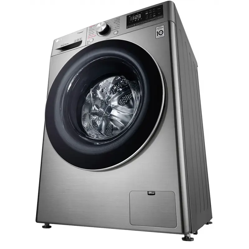 Machine à laver à Vapeur LG 9 Kg / Smart DD 6M / Silver