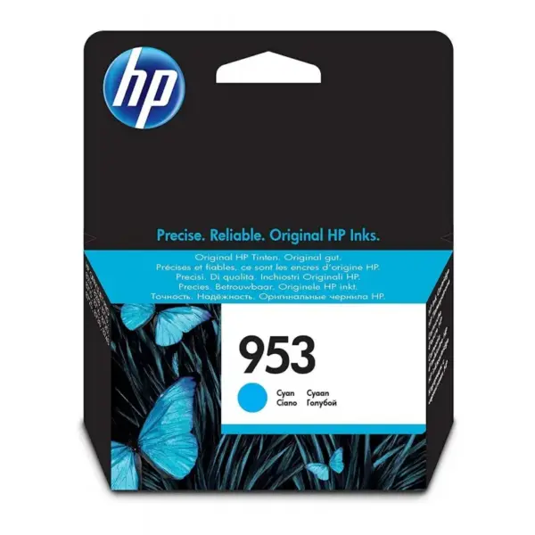HP 953 cartouche d'encre cyan authentique 9 ml / F6U12AE