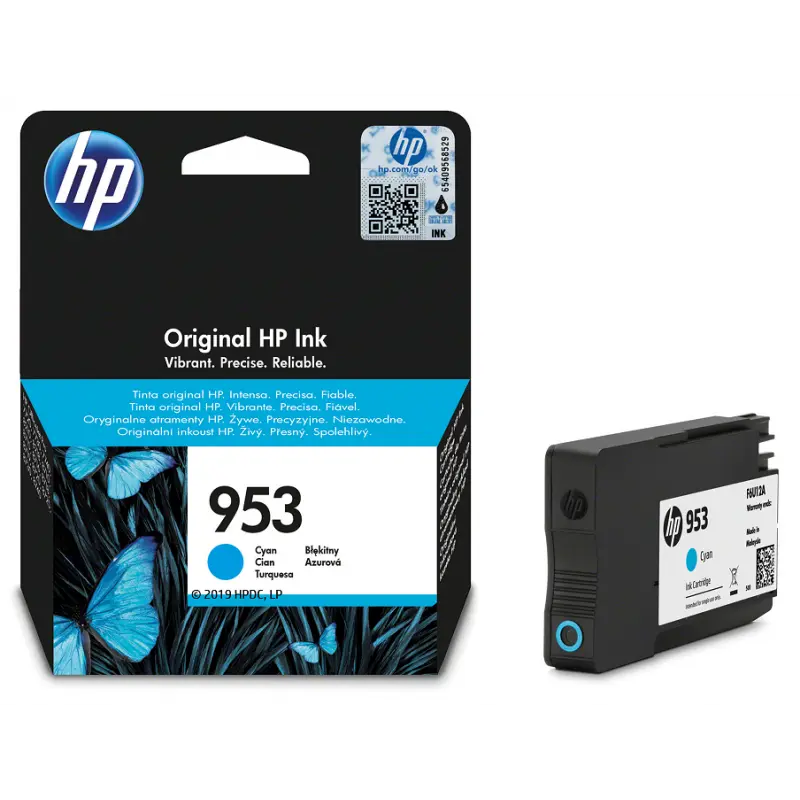 HP 953 cartouche d&rsquo;encre cyan authentique 9 ml / F6U12AE