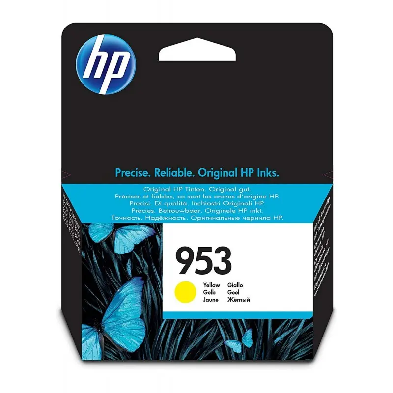 HP 953 cartouche d&rsquo;encre jaune authentique 9 ml / F6U14AE