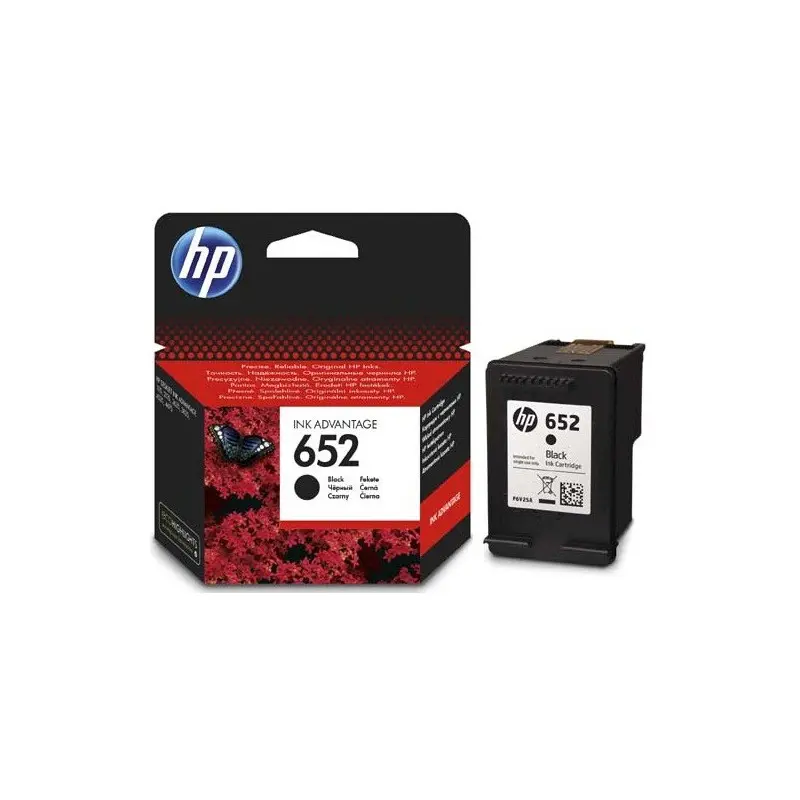 HP 652 cartouche d&rsquo;encre Advantage Noir authentique F6V25AE