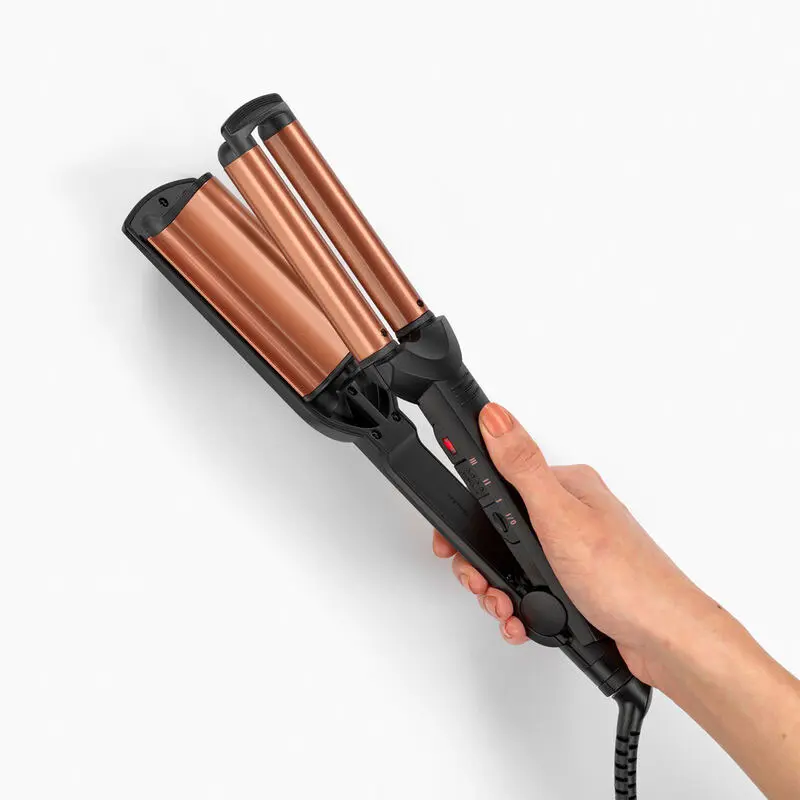 Fer à Boucler BABYLISS DEEP Waves Noir et Gold / W2447E