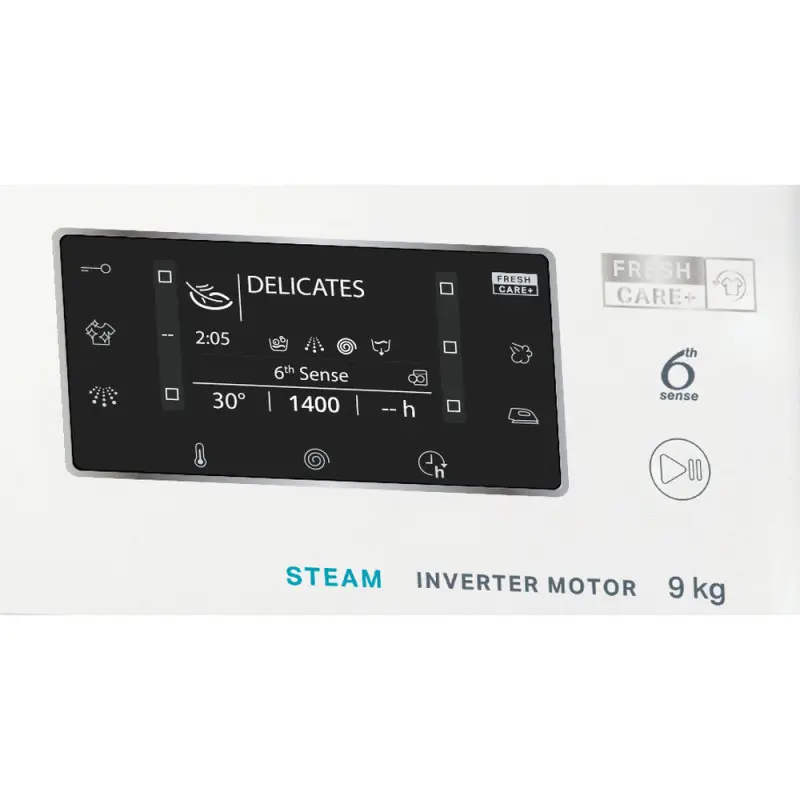 Machine à laver HUBLOT POSABLE Whirlpool FFWD 9248 WBS V NA / 9 Kg / Blanc