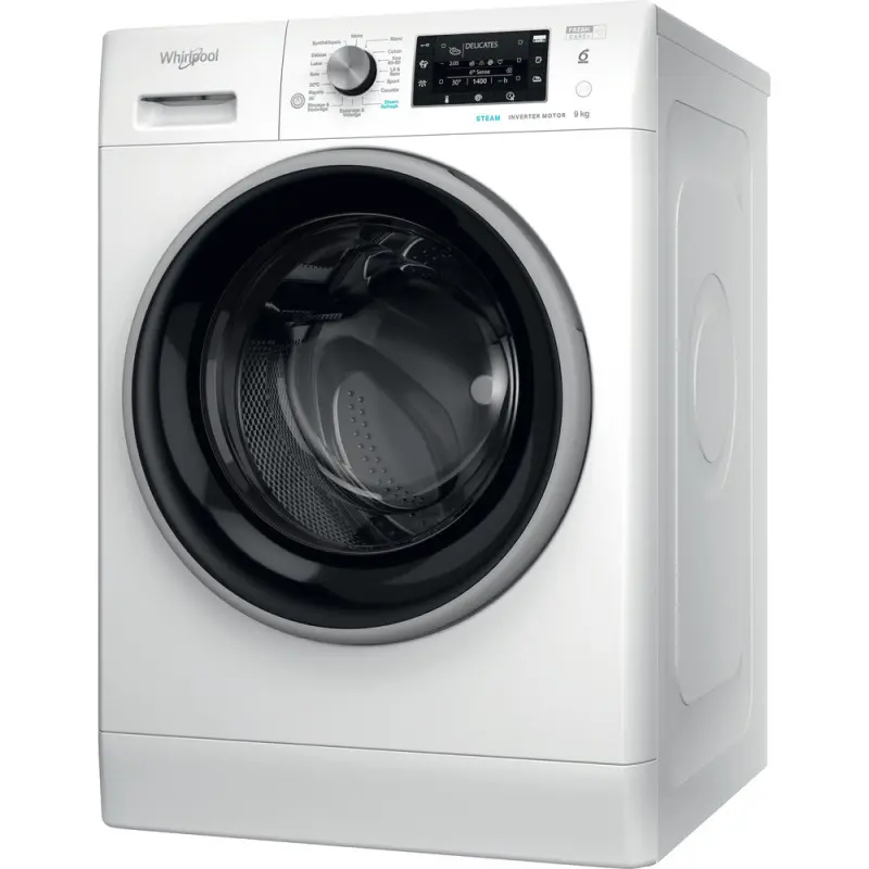 Machine à laver HUBLOT POSABLE Whirlpool FFWD 9248 WBS V NA / 9 Kg / Blanc