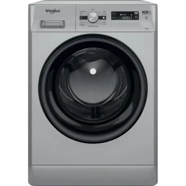Machine à laver HUBLOT POSABLE Whirlpool FFWS 7235 SB NA / 7 Kg / Silver