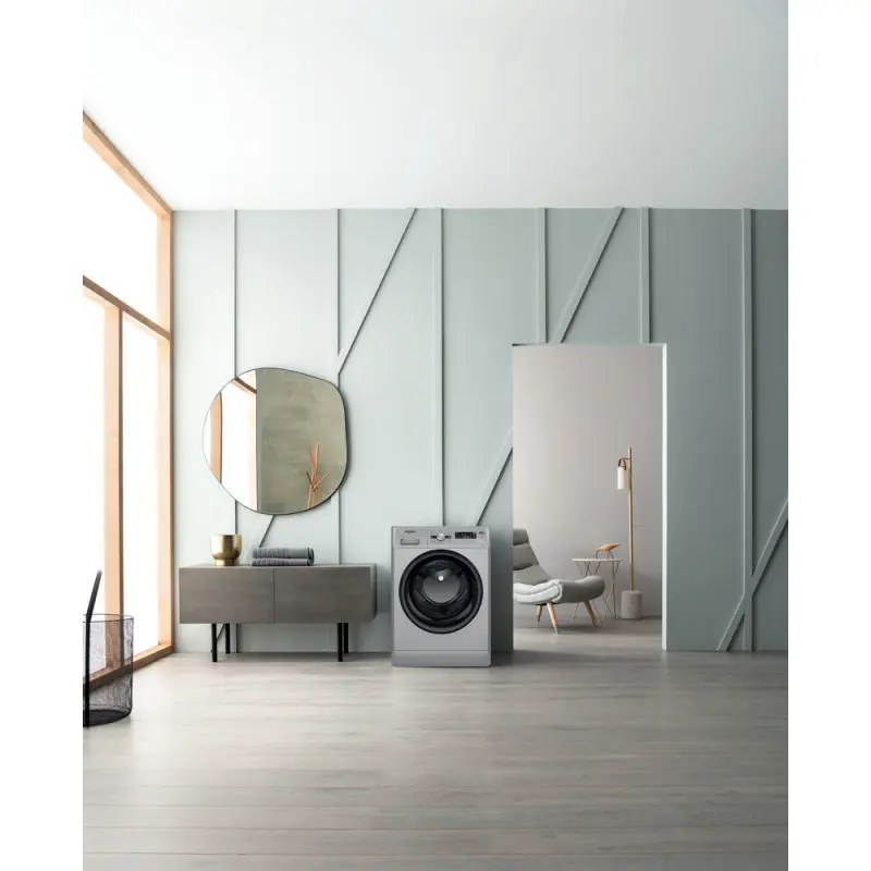Machine à laver HUBLOT POSABLE Whirlpool FFWS 7235 SB NA / 7 Kg / Silver