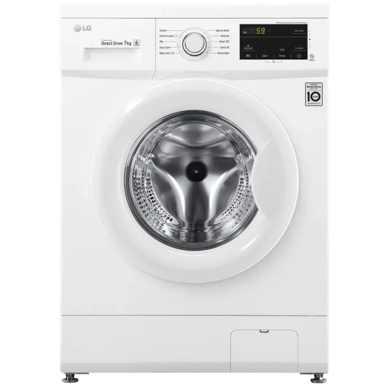 Lave linge Frontale LG 7Kg / Direct Drive / Blanc