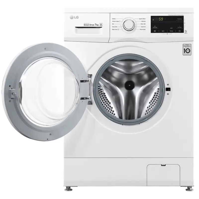 Lave linge Frontale LG 7Kg / Direct Drive / Blanc