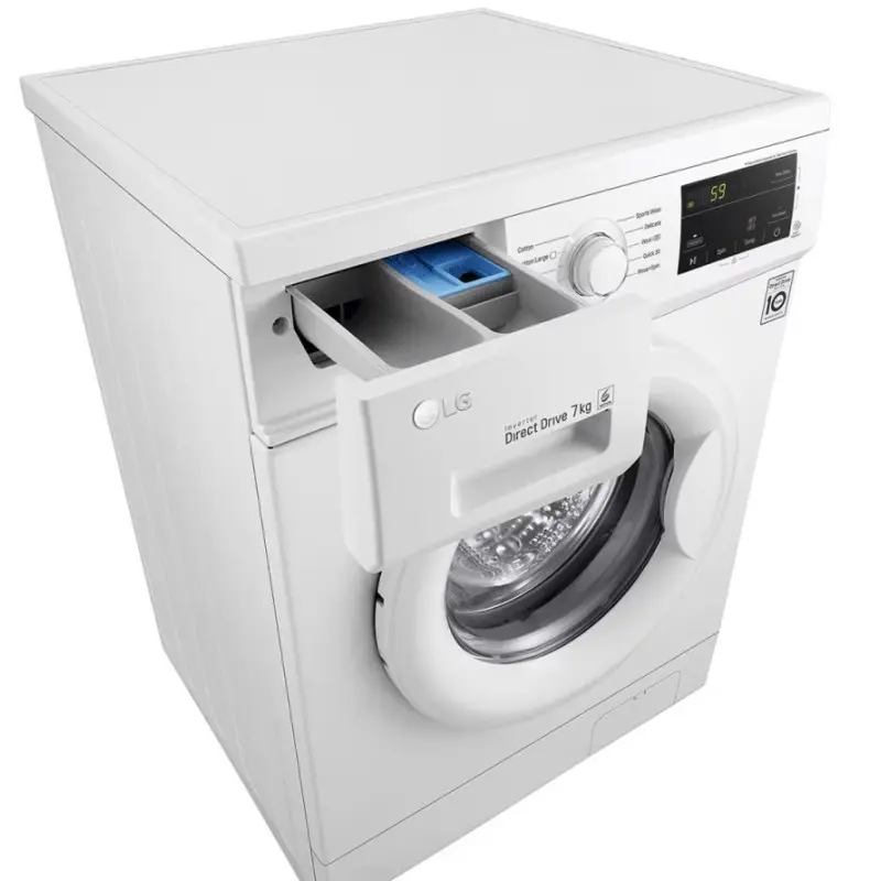 Lave linge Frontale LG 7Kg / Direct Drive / Blanc