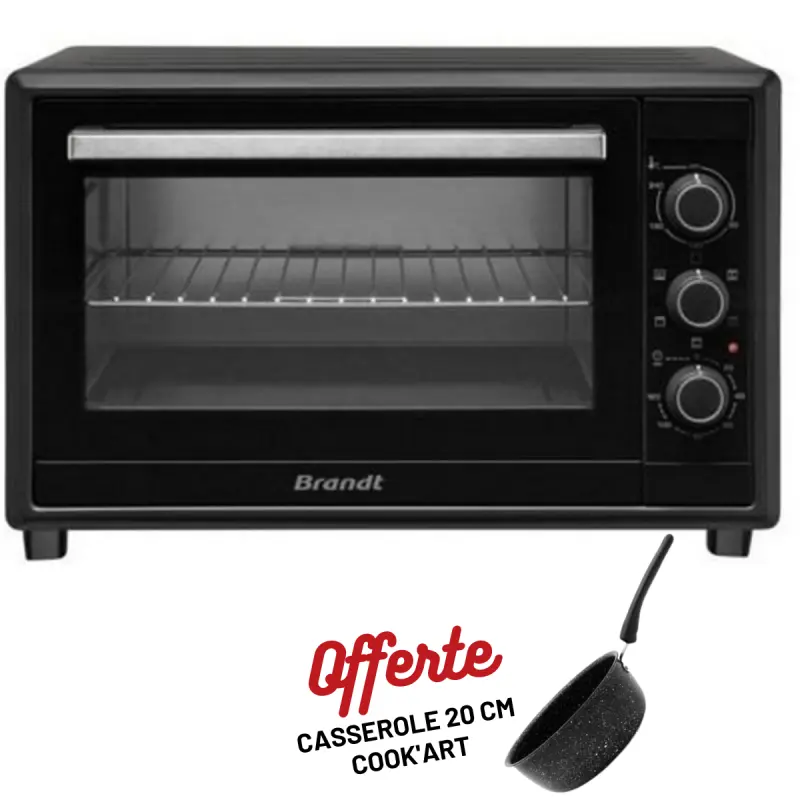 Four Electrique Brandt FC420MUB Chaleur Tournante / 42L / Noir
