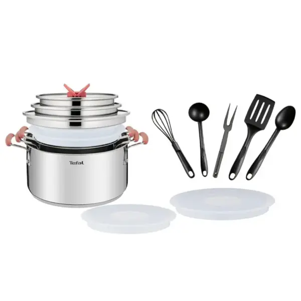 BATTERIE DE CUISINE 13 PIECES FATOUTS + COUVERCLE + USTENSILES