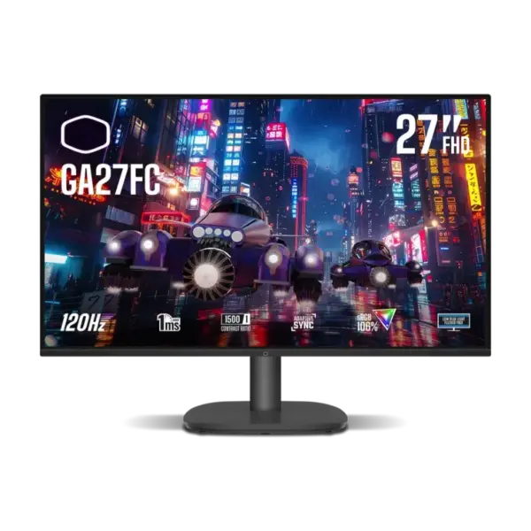 Écran Gaming Cooler Master GA27FC 27" Full HD IPS / 120 Hz / Noir