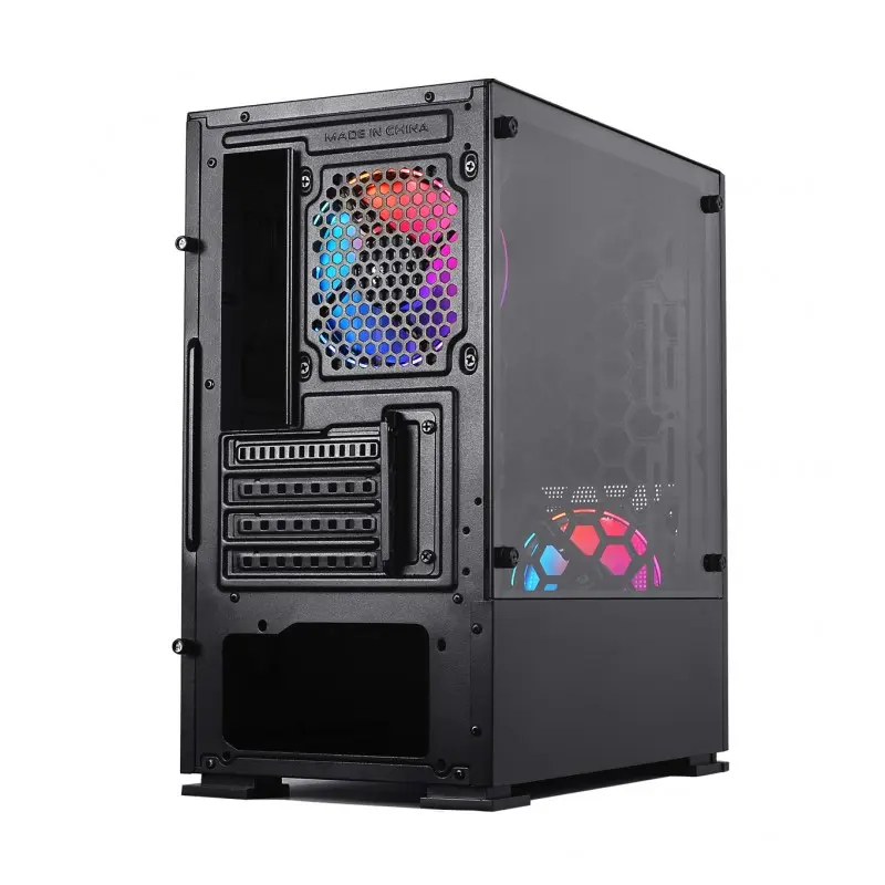 Boîtier Gamer REDRAGON RINOS GC-590 M-ATX / 2 FAN ARGB / Noir