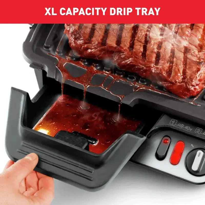 Grill Électrique TEFAL Ultracompact 600 Comfort 2000W / Noir