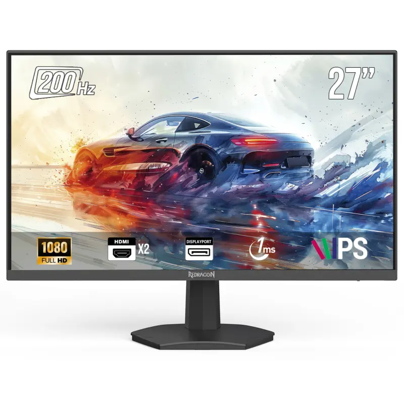 Ecran Gaming REDRAGON MIRROR 27&Prime; IPS Full HD / 200Hz / NOIR