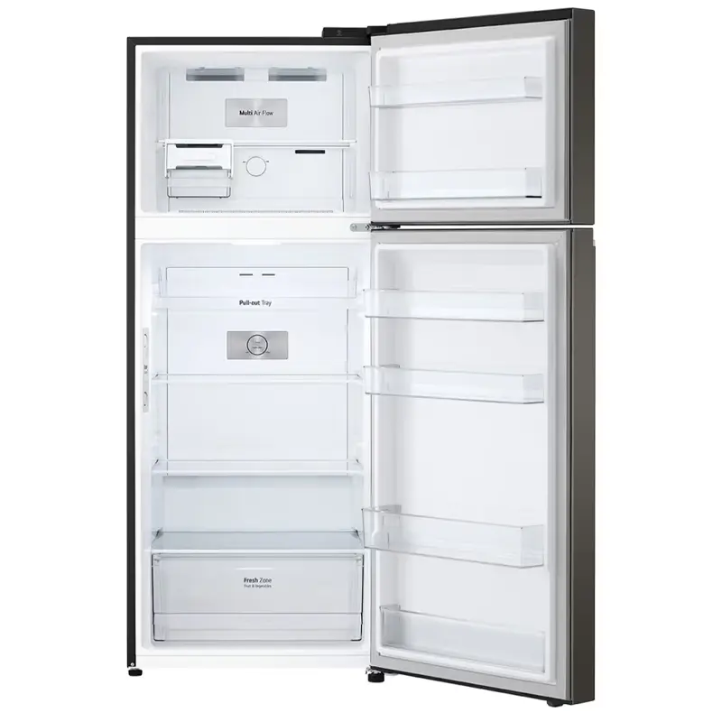 Réfrigérateur LG No Frost Smart INVERTER double portes 360 Litres / PLATINUM BLACK