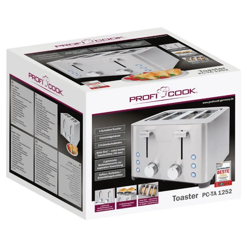 Grill pain Proficook PC-TA1252 / Inox