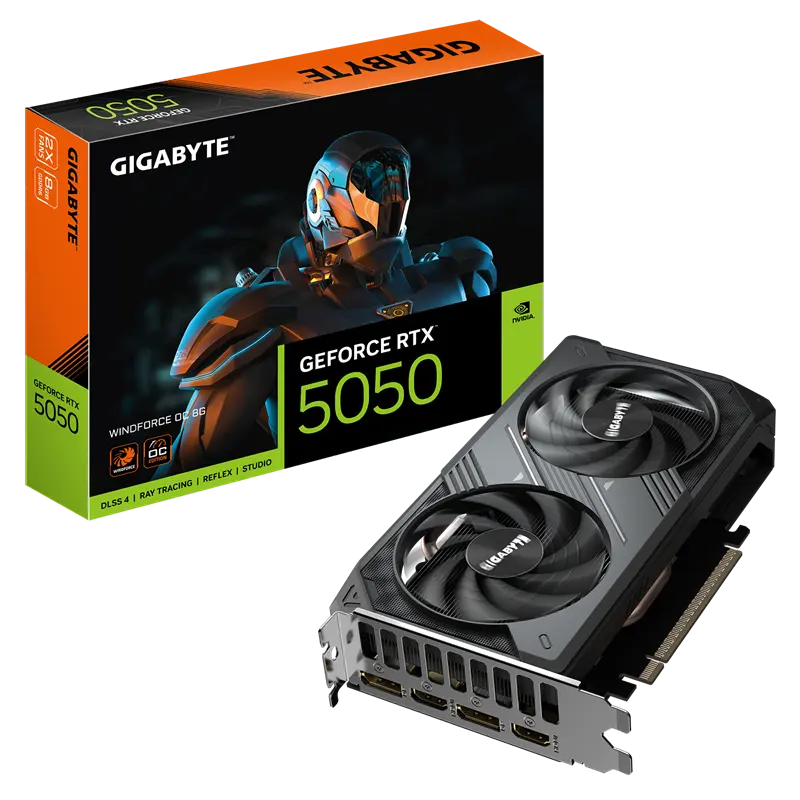 Carte graphique Gigabyte GeForce RTX 5050 WINDFORCE OC / 8 Go GDDR6