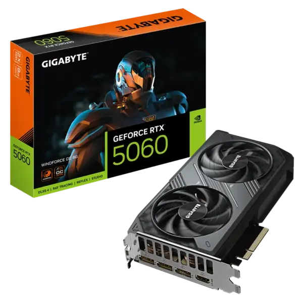 Carte graphique Gigabyte GeForce RTX 5060 WINDFORCE OC / 8 Go GDDR7