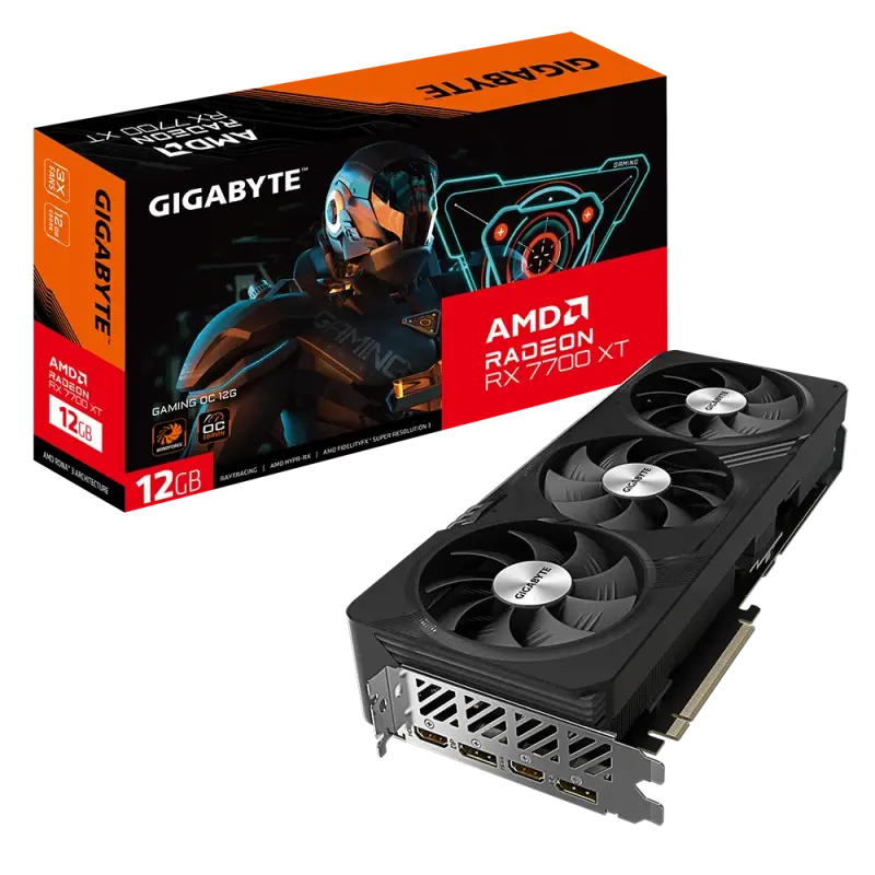 Carte graphique Gigabyte AMD Radeon RX 7700 XT GAMING OC / 12 Go GDDR6