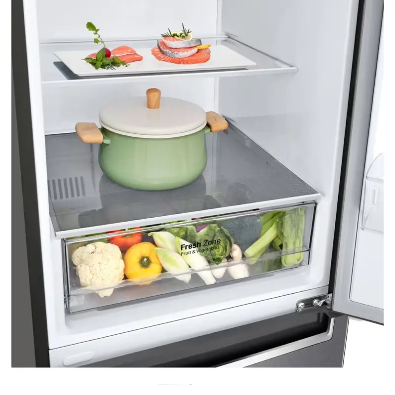 REFRIGERATEUR LG 341 Litres No Frost PLATINUM SILVER