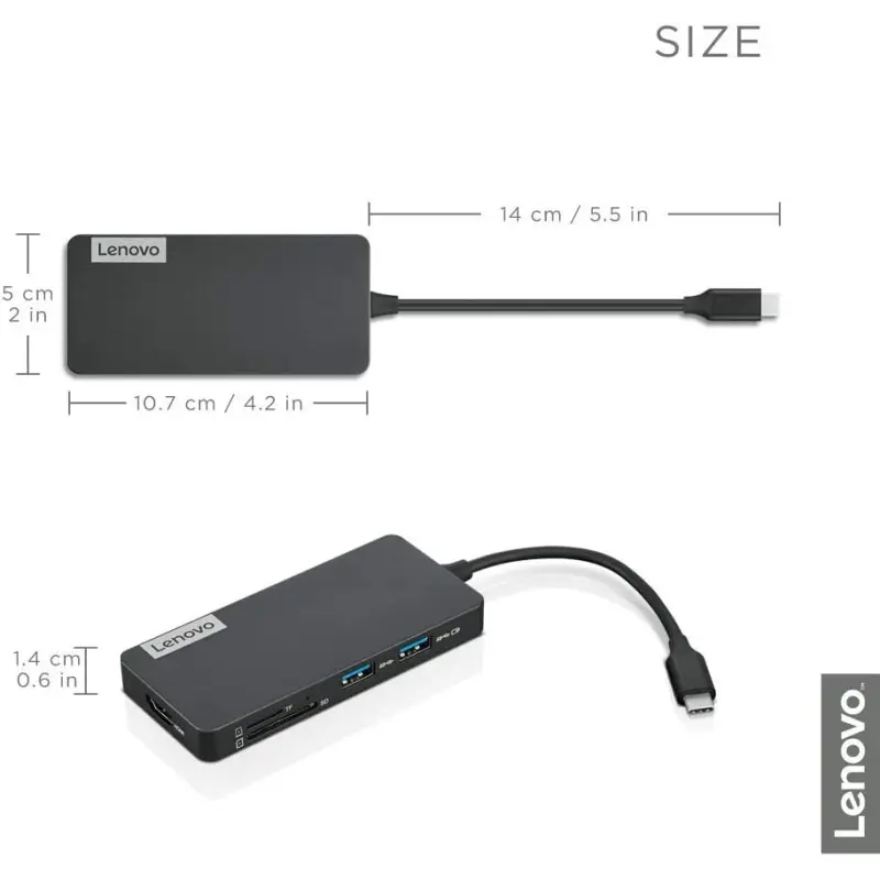 Hub USB-C Lenovo GX90T77924 / 7x Ports