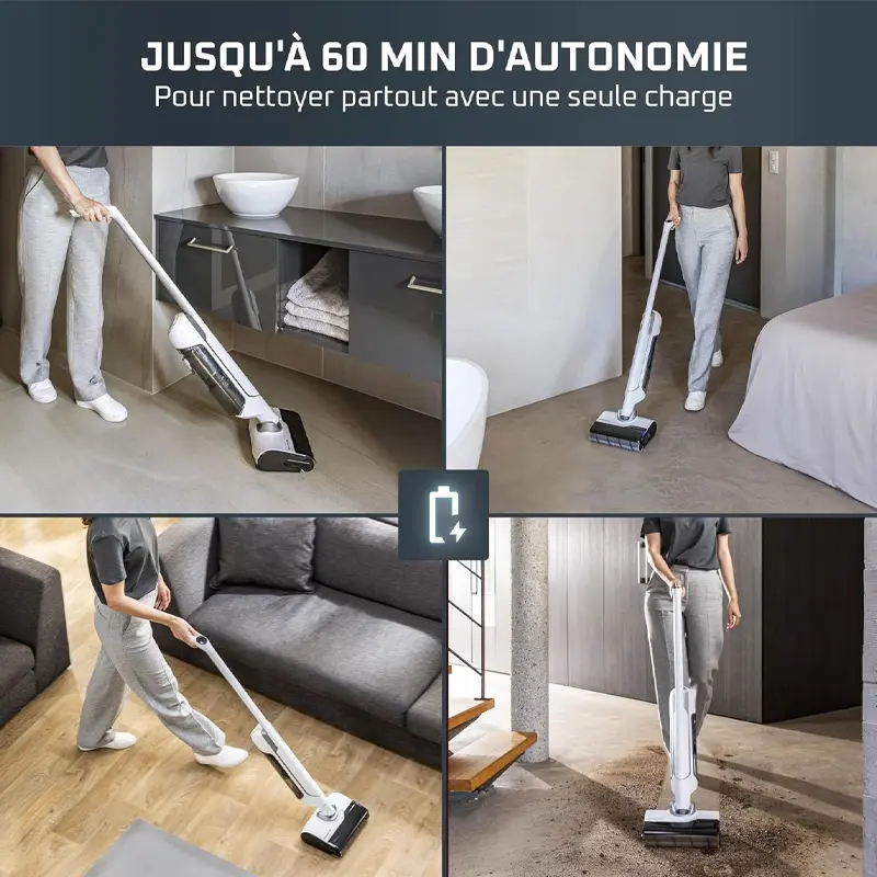 Aspirateur ROWENTA X Clean 10 / 200W / Blanc + Fer à repasser ROWENTA 2500W