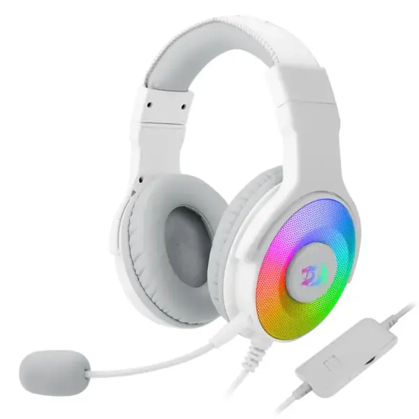 Casque Micro Gaming Redragon Pandora H350 RGB / USB / Blanc