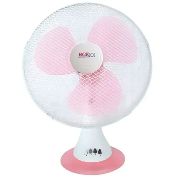 Ventilateur De Table HGE 34W / Rose et Blanc / HGE-ESPACE