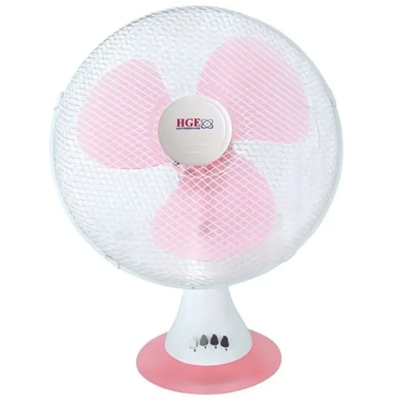 Ventilateur De Table HGE 34W / Rose et Blanc / HGE-ESPACE