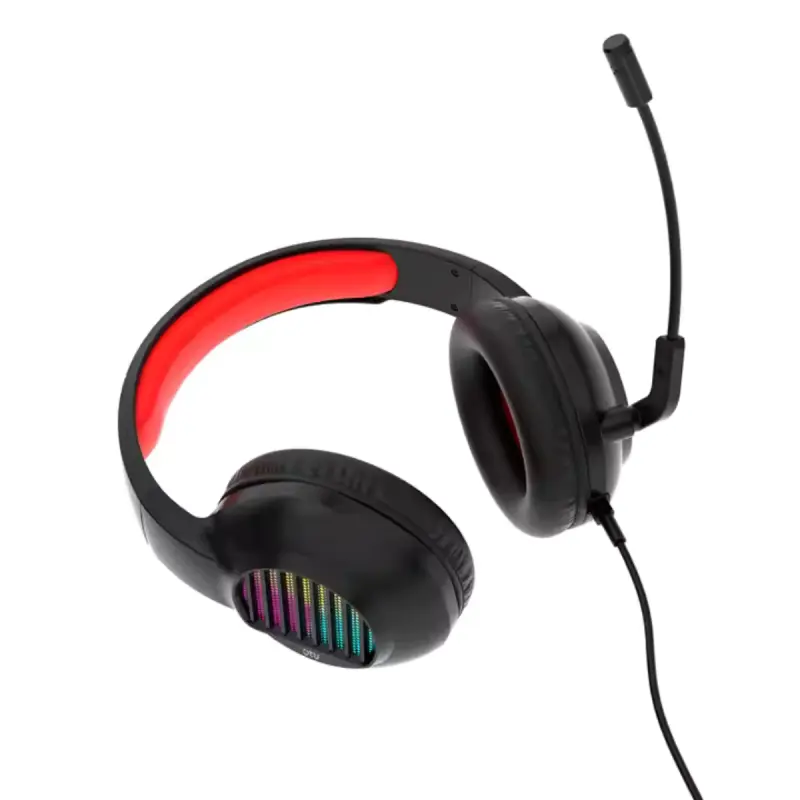 Casque de Jeu OTU avec Isolation du Bruit supra-auriculaire avec Microphone / RGB / Noir