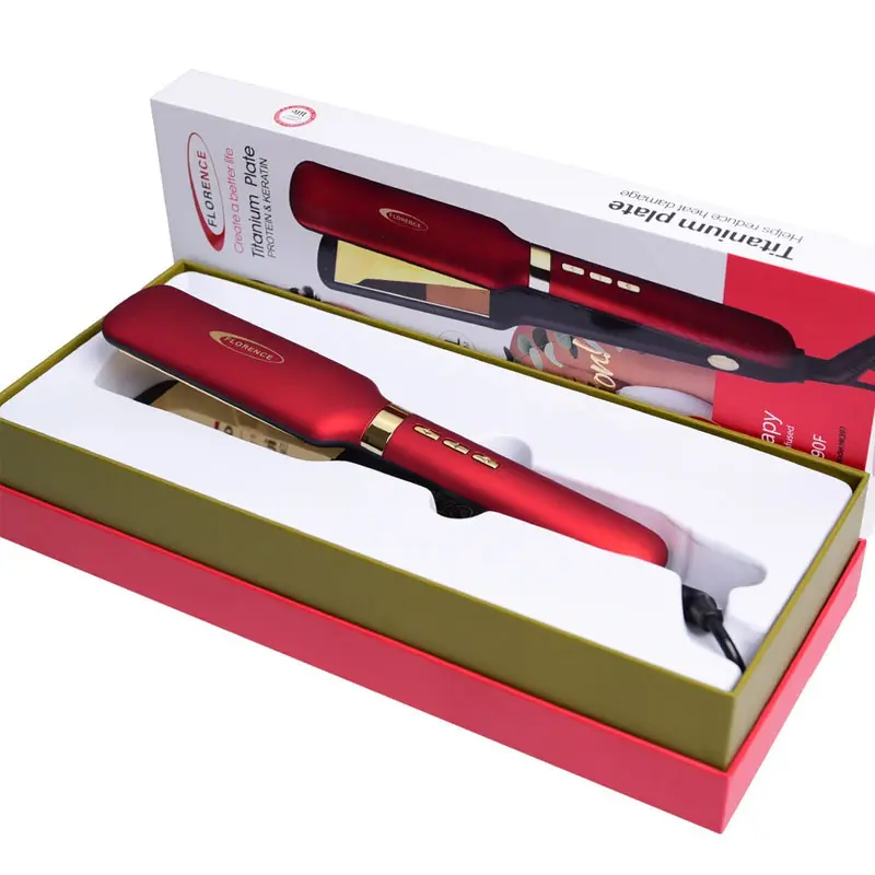 Lisseur Cheveux FLORENCE 50W / Rouge / HK-397