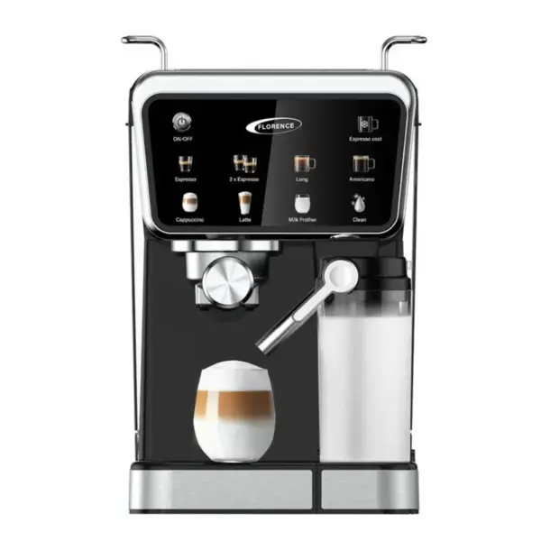 Machine à Café Expresso FLORENCE 9en1 , Latté , Cappuccino 1.5 Litres / 1350W / Noir