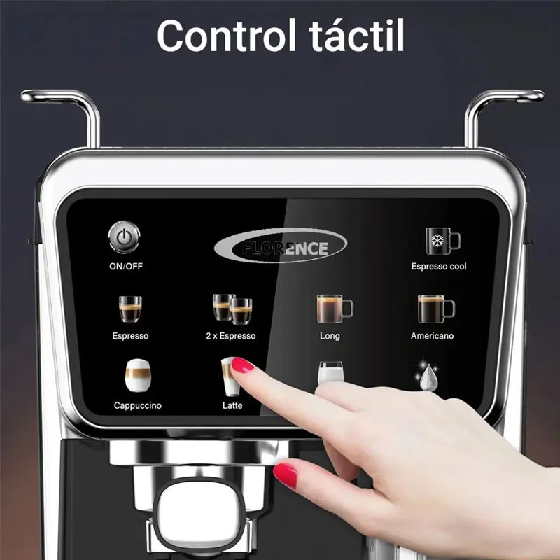 Machine à Café Expresso FLORENCE 9en1 , Latté , Cappuccino 1.5 Litres / 1350W / Noir