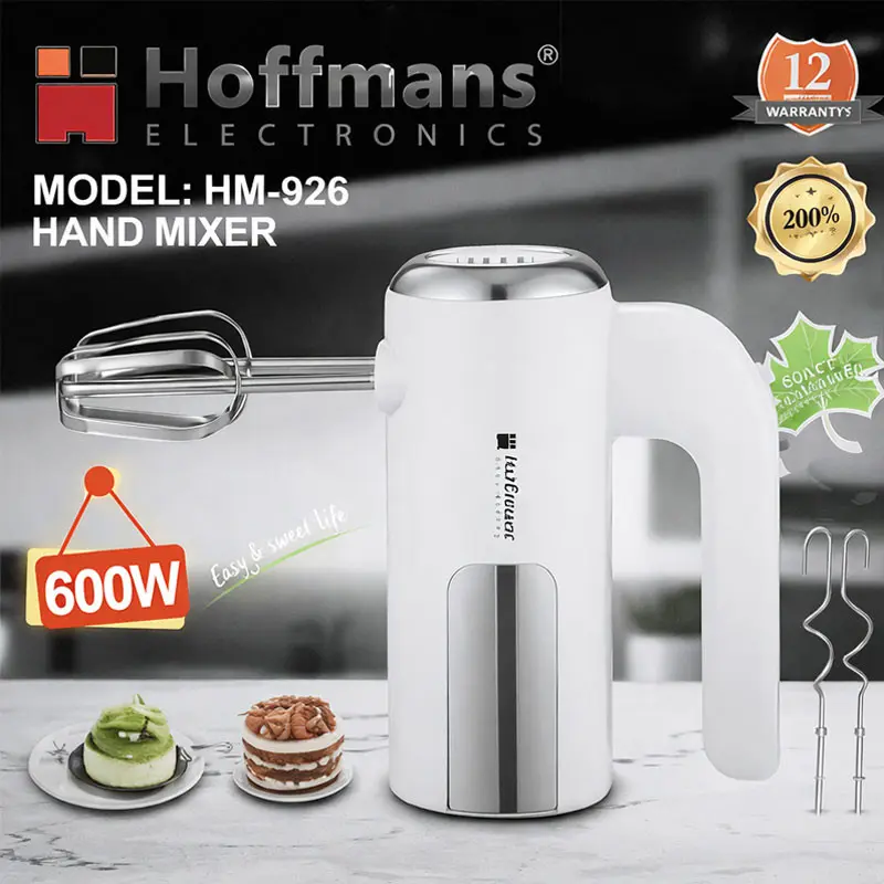 Batteur HOOFMANS 600W / Blanc / HM-926