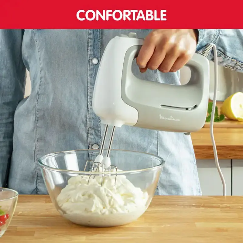 Batteur À Main MOULINEX Prep&rsquo;Mix 450W / Blanc et Gris