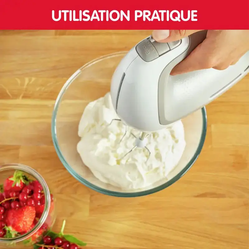 Batteur À Main MOULINEX Prep&rsquo;Mix 450W / Blanc et Gris