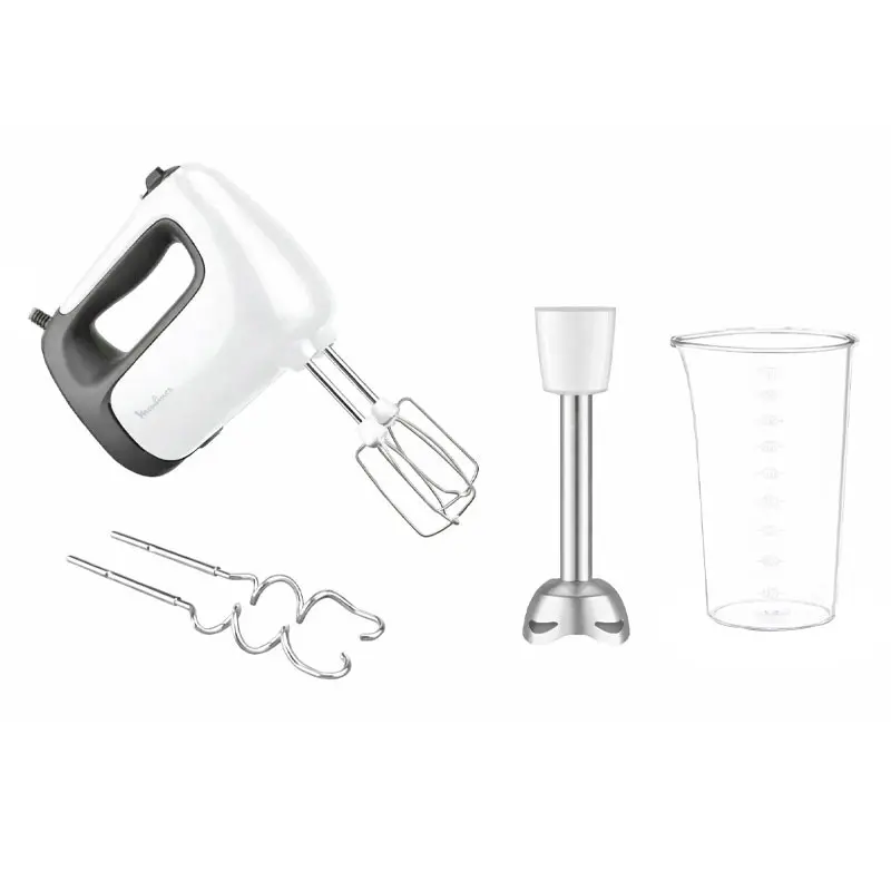 Batteur a Main MOULINEX PREP&rsquo;Mix 500Watts / Blanc et Noir