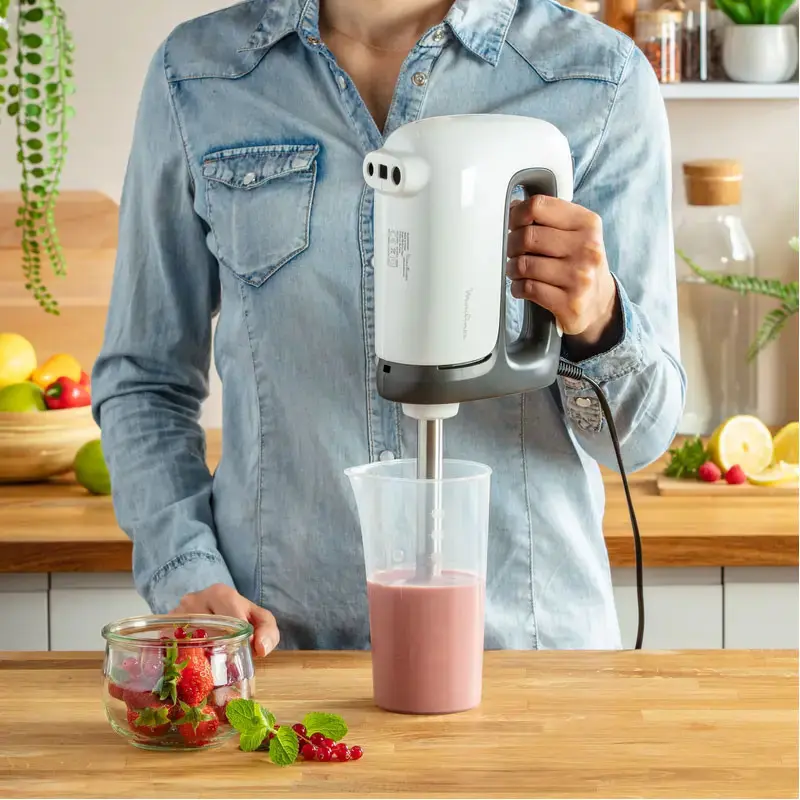 Batteur a Main MOULINEX PREP’Mix 500Watts / Blanc et Noir