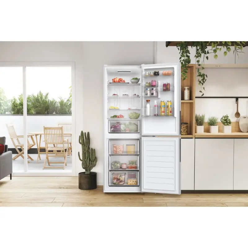 Réfrigérateur Combiné NoFrost Hoover 341 L Silver