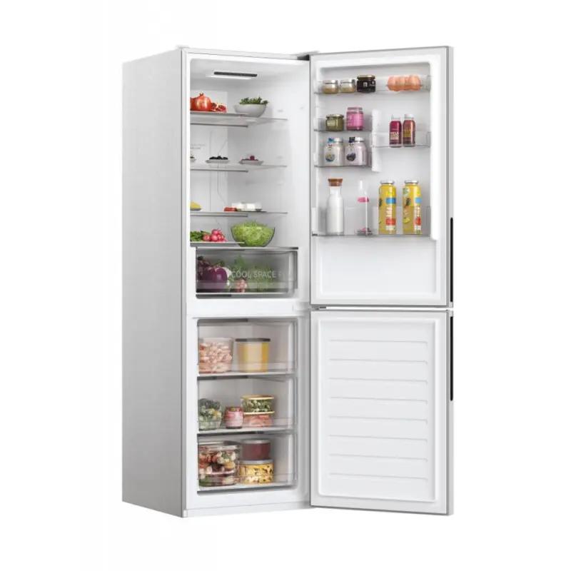 Réfrigérateur Combiné NoFrost Hoover 341 L Silver