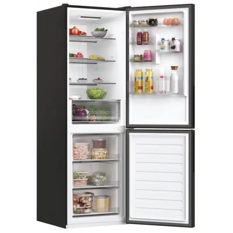 Réfrigérateur No Frost Hoover Combiné 341Litres / Noir