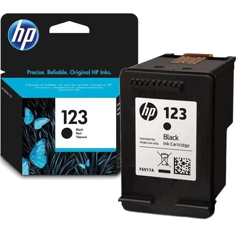 HP 123 cartouche d&rsquo;encre authentique Noir / F6V17AE