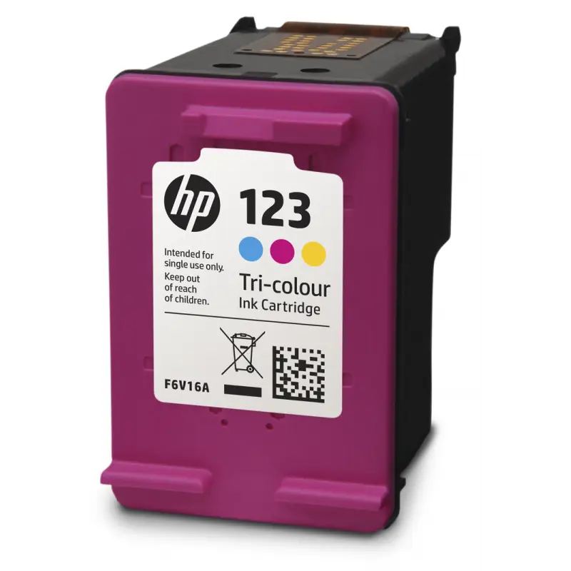 HP 123 cartouche d&rsquo;encre trois couleurs F6V16AE