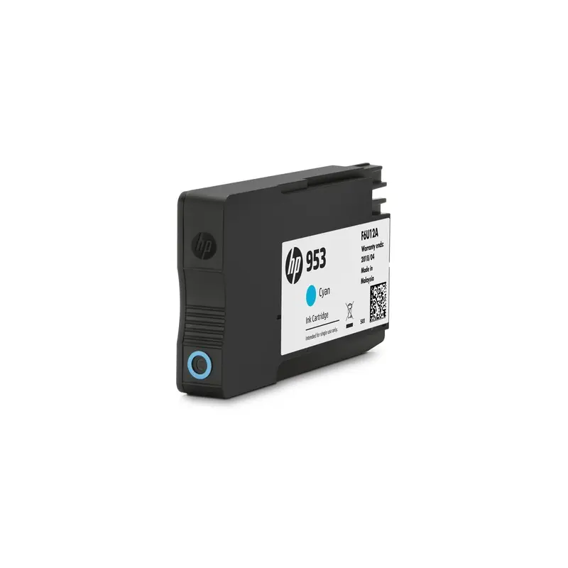 HP 953 cartouche d&rsquo;encre cyan authentique 9 ml / F6U12AE