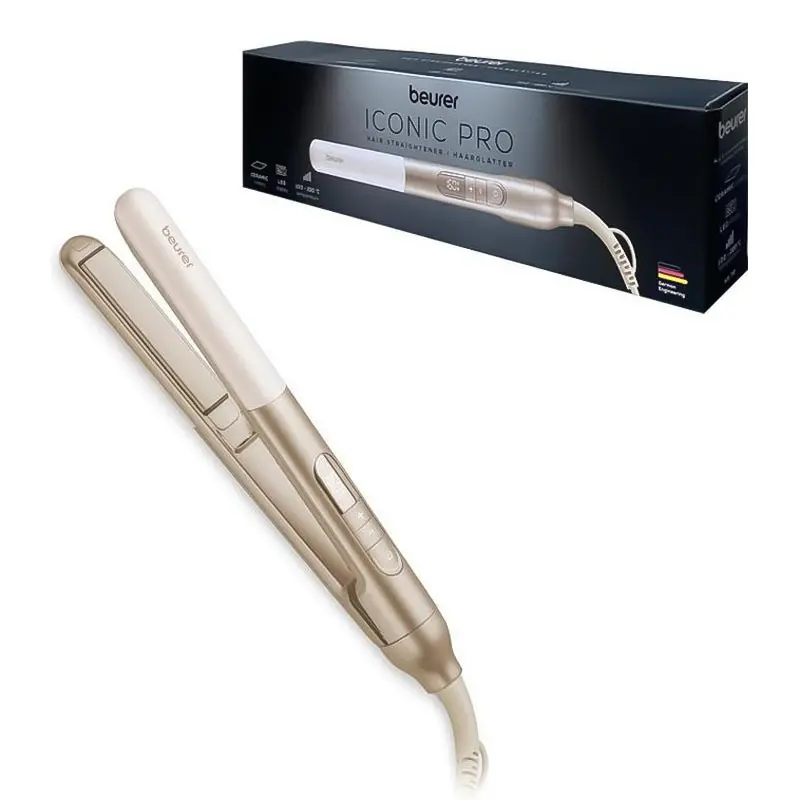 Lisseur céramique BEURER LED 220°C ionique / Gold / HS70