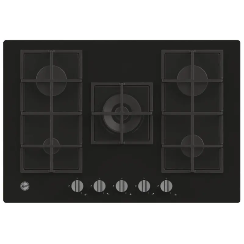 Plaque de cuisson encastrable HOOVER HVG74K3B / 5 Feux / 75 cm / Noir