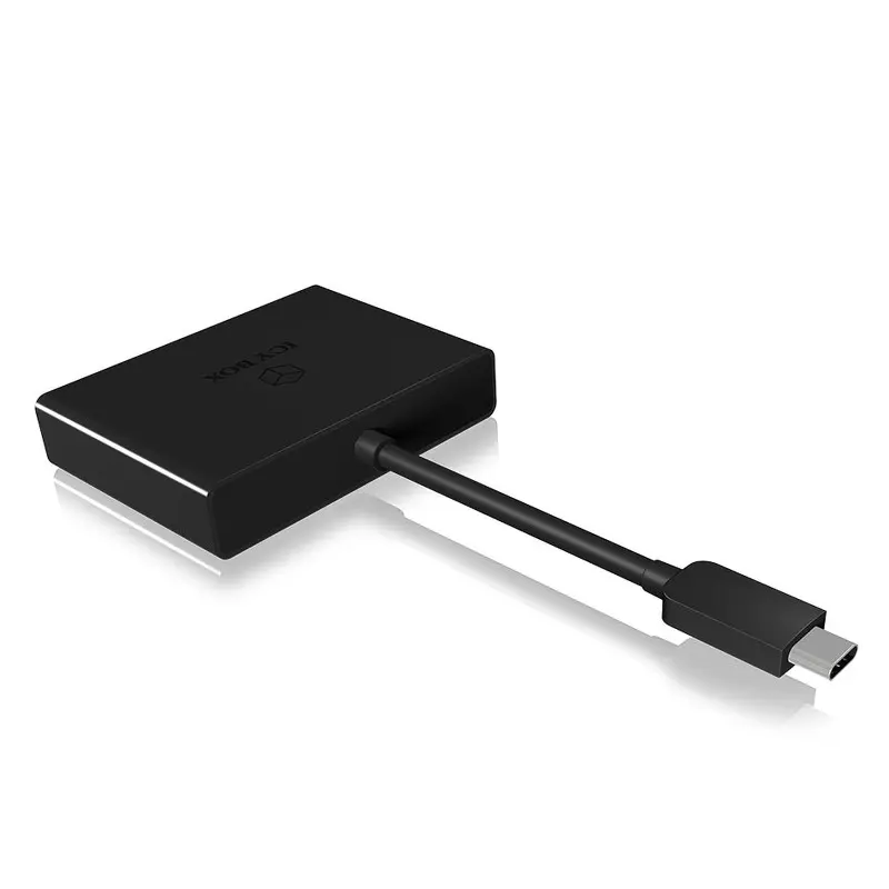 Station d’accueil ICY BOX IB-DK4032-CPD / USB TYPE C – VGA + USB 3.0 / Noir