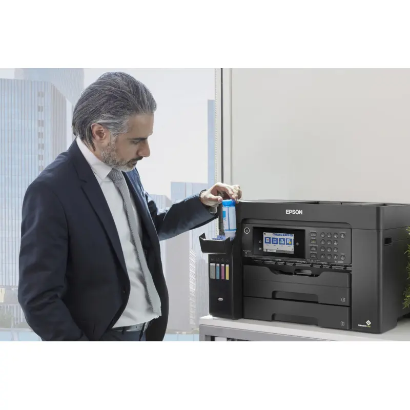 Imprimante à réservoir intégré Multifonctions 4 en 1 Epson EcoTank L15150 A3+ Avec 5 Bouteilles D’encre Incluses